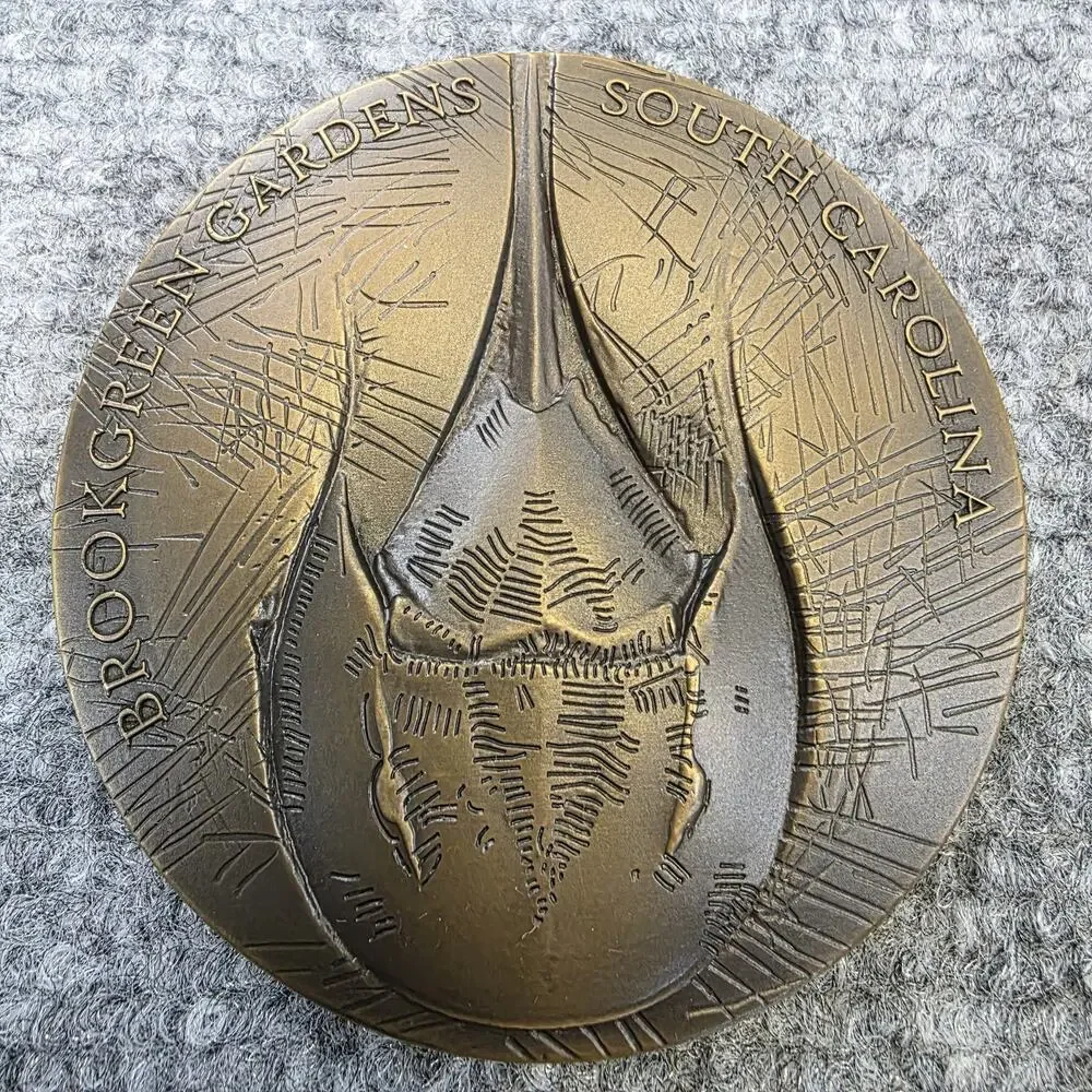 Brookgreen Gardens Medal Bronze Casanova 2008 Horseshoe Crab & Owl Medallion - Picture 1 of 4